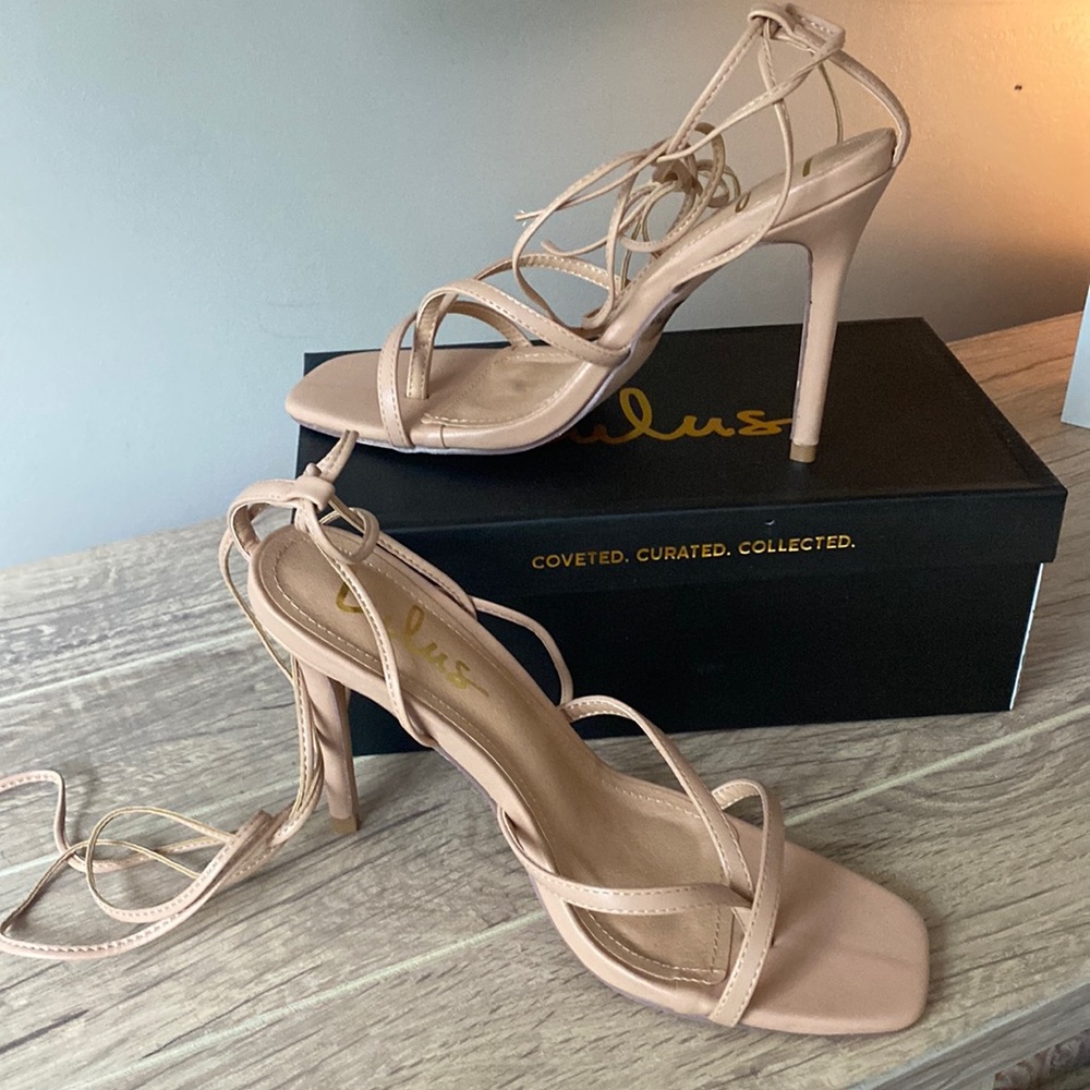 Never worn lace up sandal